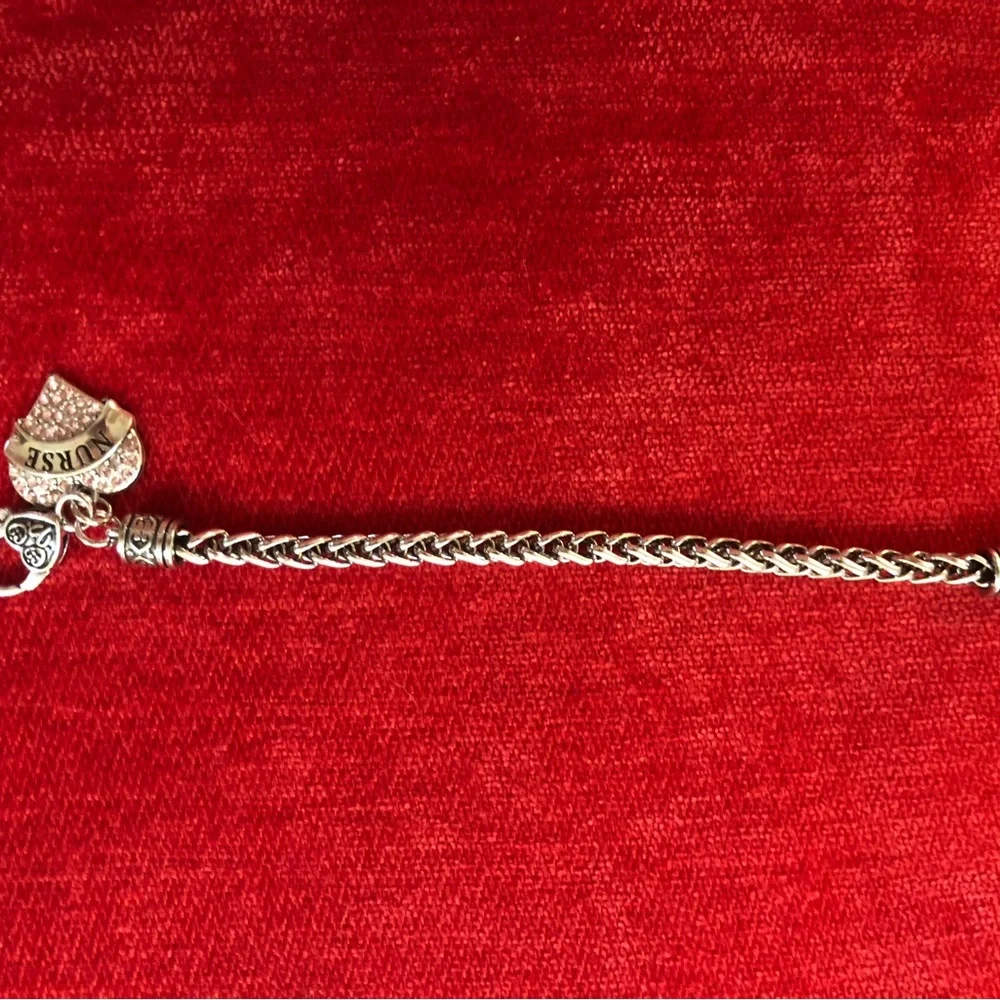 Silver Heart Nurse Charm Bracelet - Picture 5 of 8